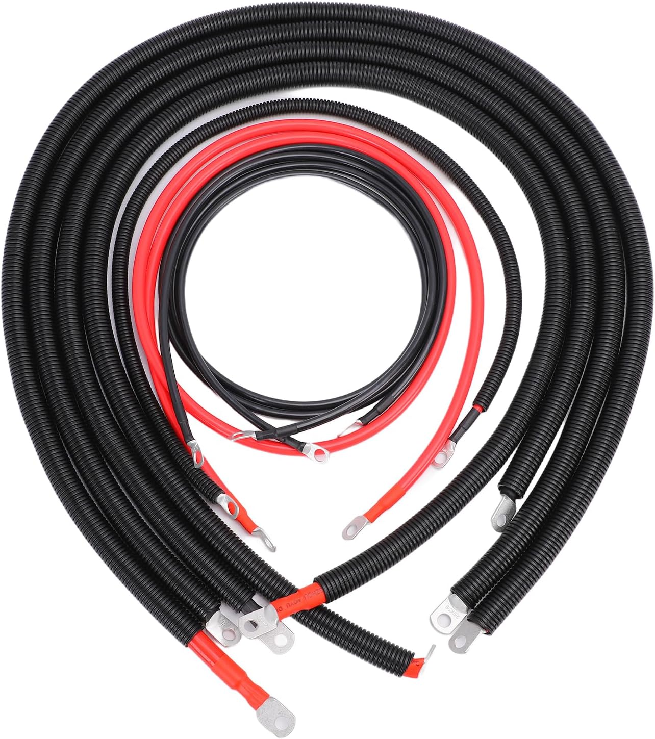 Bewinner 2/0 Starter Battery Cable Kit | Positive & Negative Replacement Harness for Superduty 7.3L 1999-2003