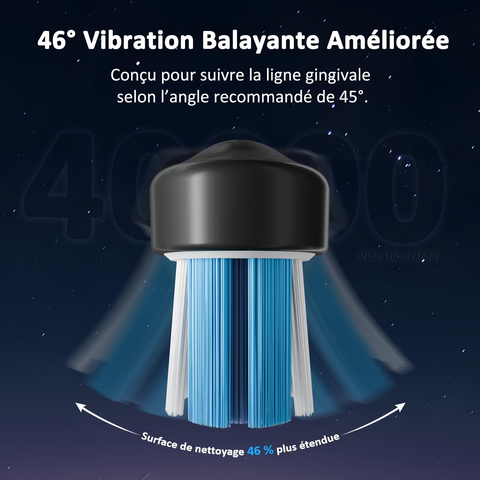 Marchpower Brosse à Dent Electrique avec Jet Dentaire 3 en 1 Oscillation 46° Kit Irrigateur Portable Adulte, 3+3 Modes Nettoyage, Réservoir Magnétique 155ML, 2 Têtes de Rechange, IPX7 Etanche