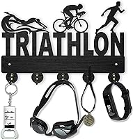 Vista 8 de MAYJOYDIY Perchero de madera para acampar de 11.8 x 8 pulgadas, soporte para llaves de coche de campamento para pared al aire libre, gancho