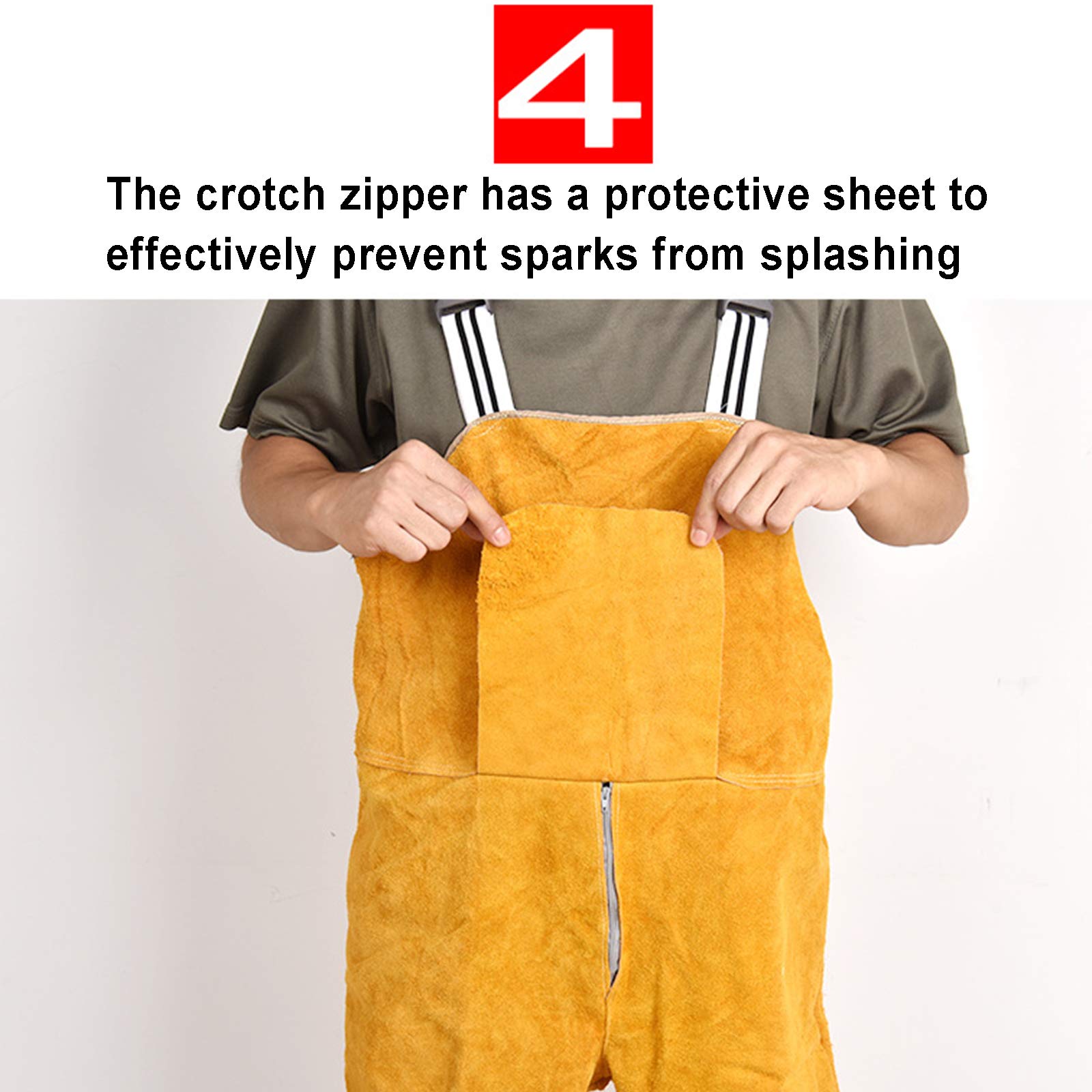 Amazon.co.jp: 木工用レザーエプロン、足の保護と股のデザインが施され