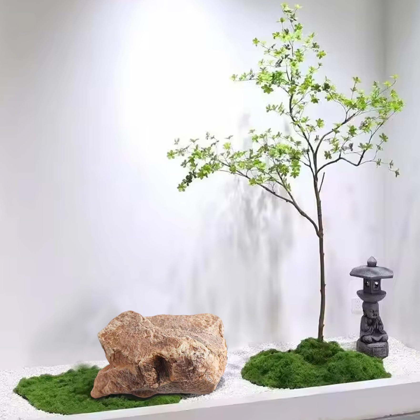 1pc Fake Rock, 13x9,1 Zoll Schaumfälschlicher Stein mit natürlicher Textur, Sandsteinlandschaftsgestein für Garten und Hof Landschaftsbaudekoration