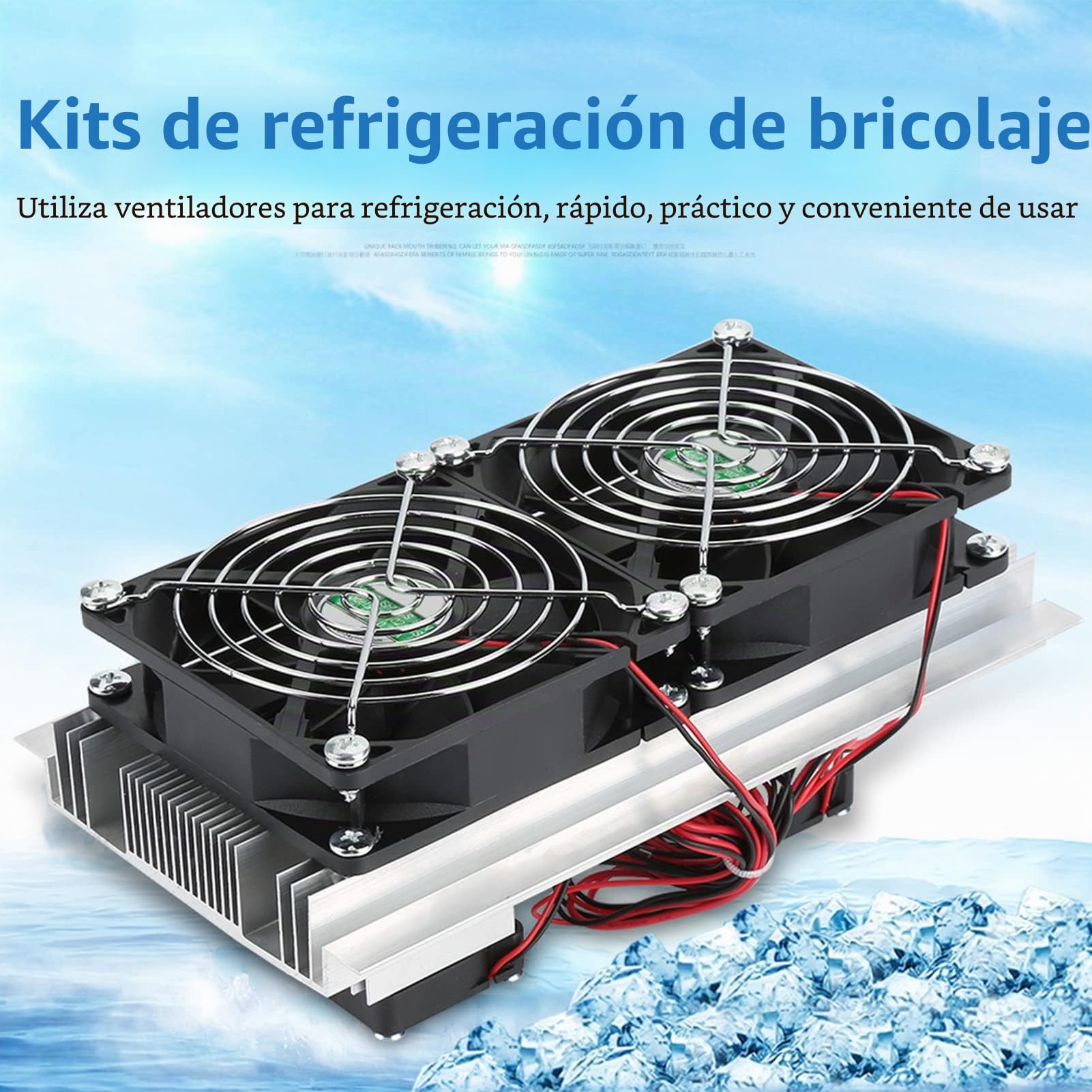 12V 12a Termoeléctrico Peltier Sistema de Refrigeración Semiconductor Enfriador de Refrigeración DIY Kit Mini Aire Acondicionado Nevera