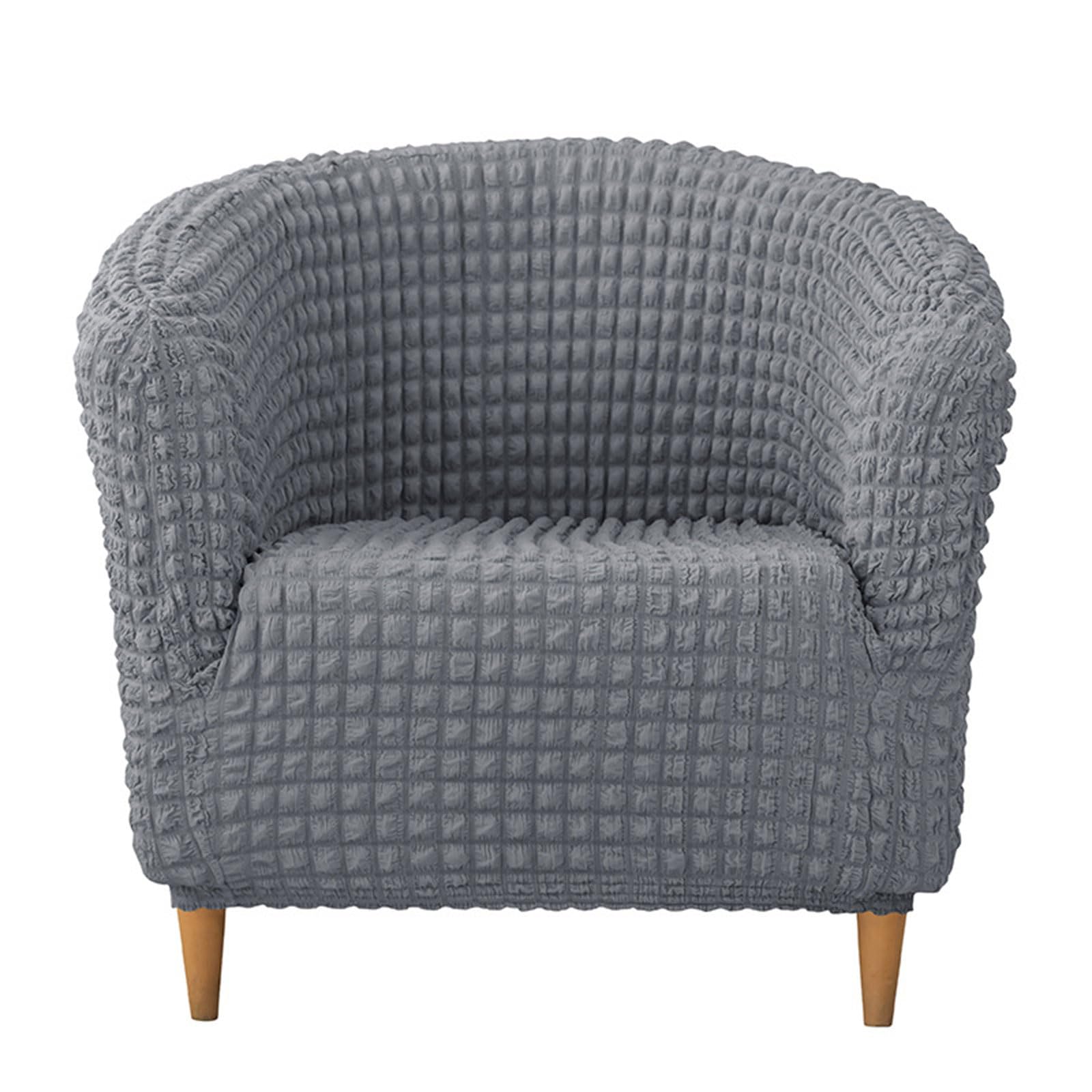 Nucelit Sofa Cover for Dining Room Sofa Seersuckers Textured Protectors with Pleated Skirt for Sectional Couch Thick Couch Cover