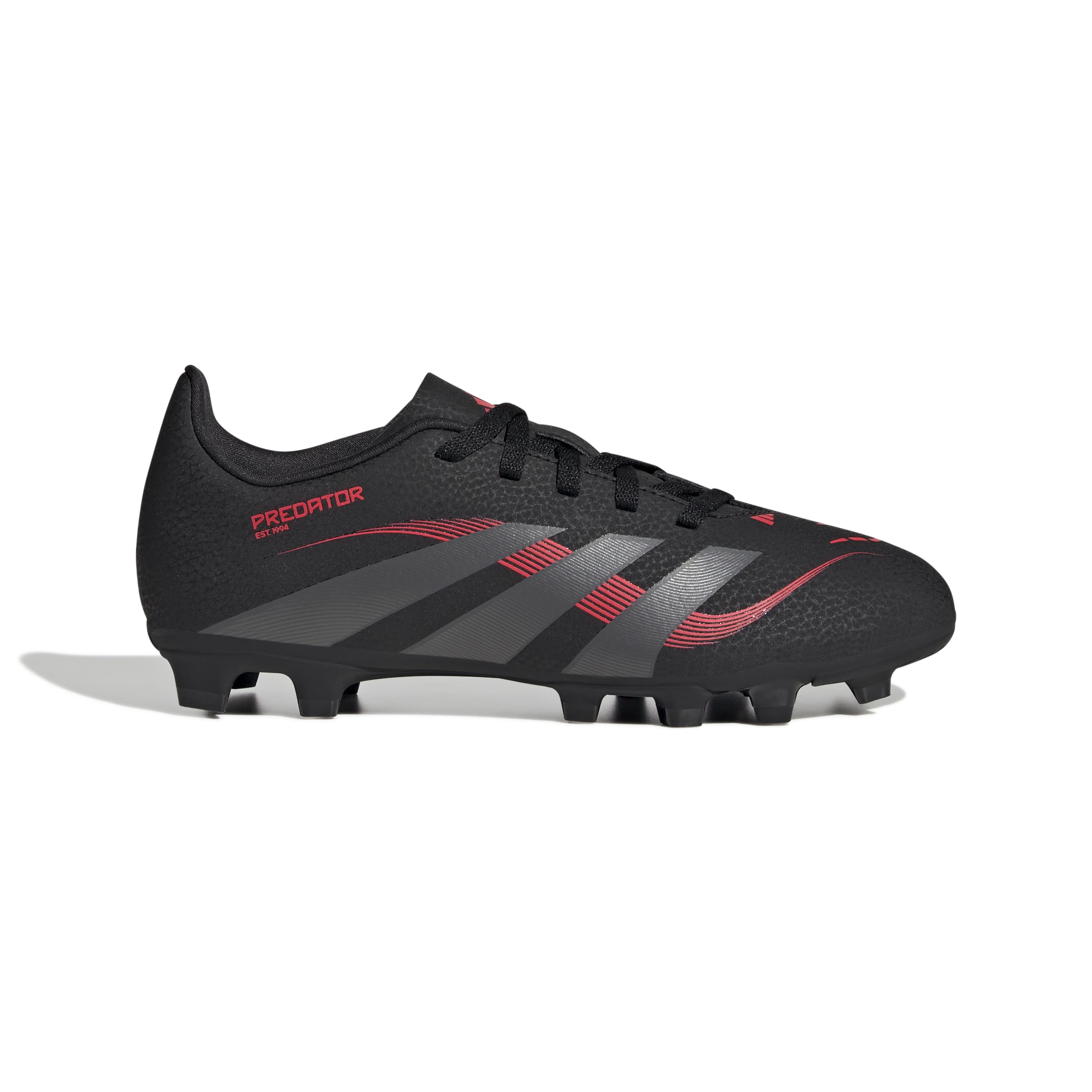 adidas Uniseks - dzieci PREDATOR Club Firm Ground/Multi Ground Football boots Kids, Core Black/Grey Four/Lucid Red, 29 EU