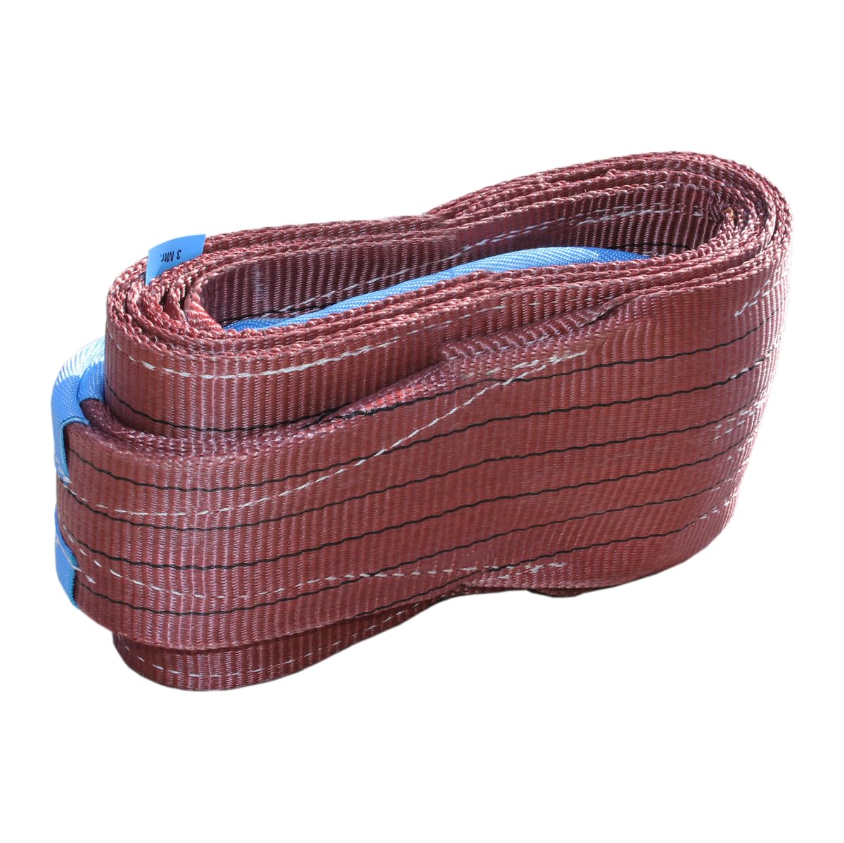 SOLTEC Banda de Elevación de 6 Toneladas, Eslinga para Grúa de 6000 kg, 3 Metros, Marrón, Ultrarresistente, 100% Dyneema