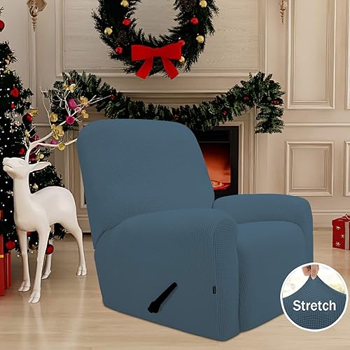 Miniatura 144 de Funda elástica para sofá reclinable de fácil colocación, Tela mezcla de poliéster Algodón, Arena