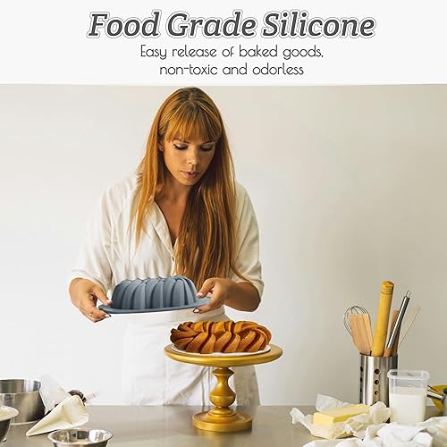Vista 14 de Molde para pan de hamburguesas, antiadherente de silicona de grado alimenticio, molde perforado de 8 cavidades para panecillos de pan caseros