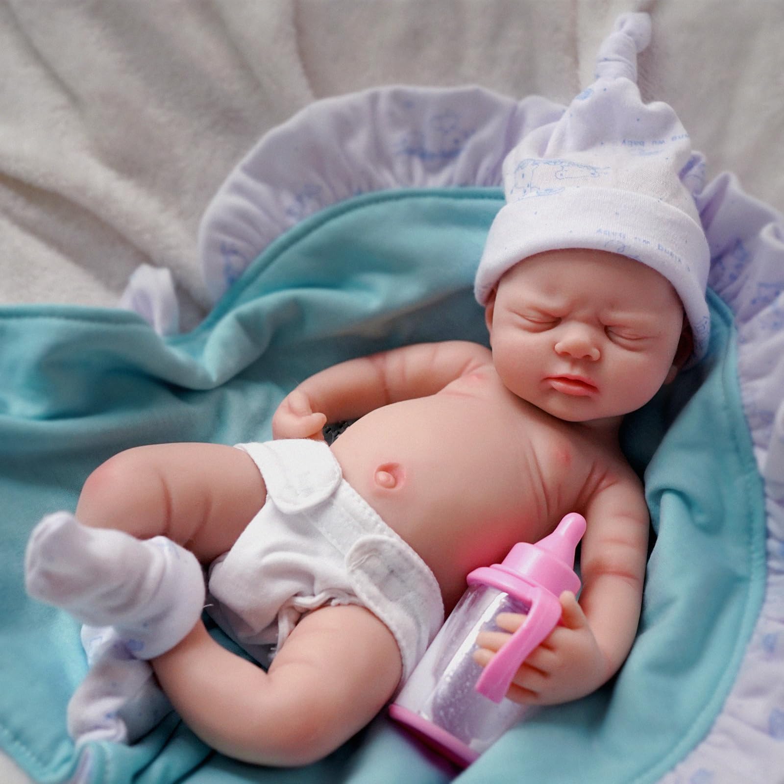 12 Reborn Baby Dolls Full Silicone Baby Dolls Realistic Soft