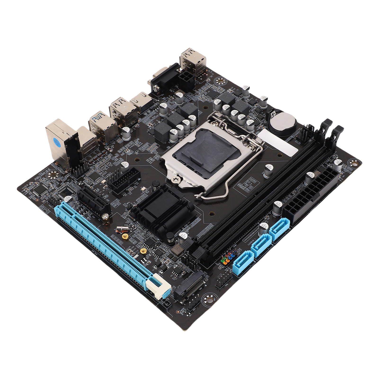 H110 Motherboard, LGA 1151 Carte Mère avec des Emplacements de Mémoire DDR4 à 2 Canaux, Ports M.2 NVME NGFF, CPU ATA3.0 et ATA2.0, pour 6 7 8 Gen 14NM CPU