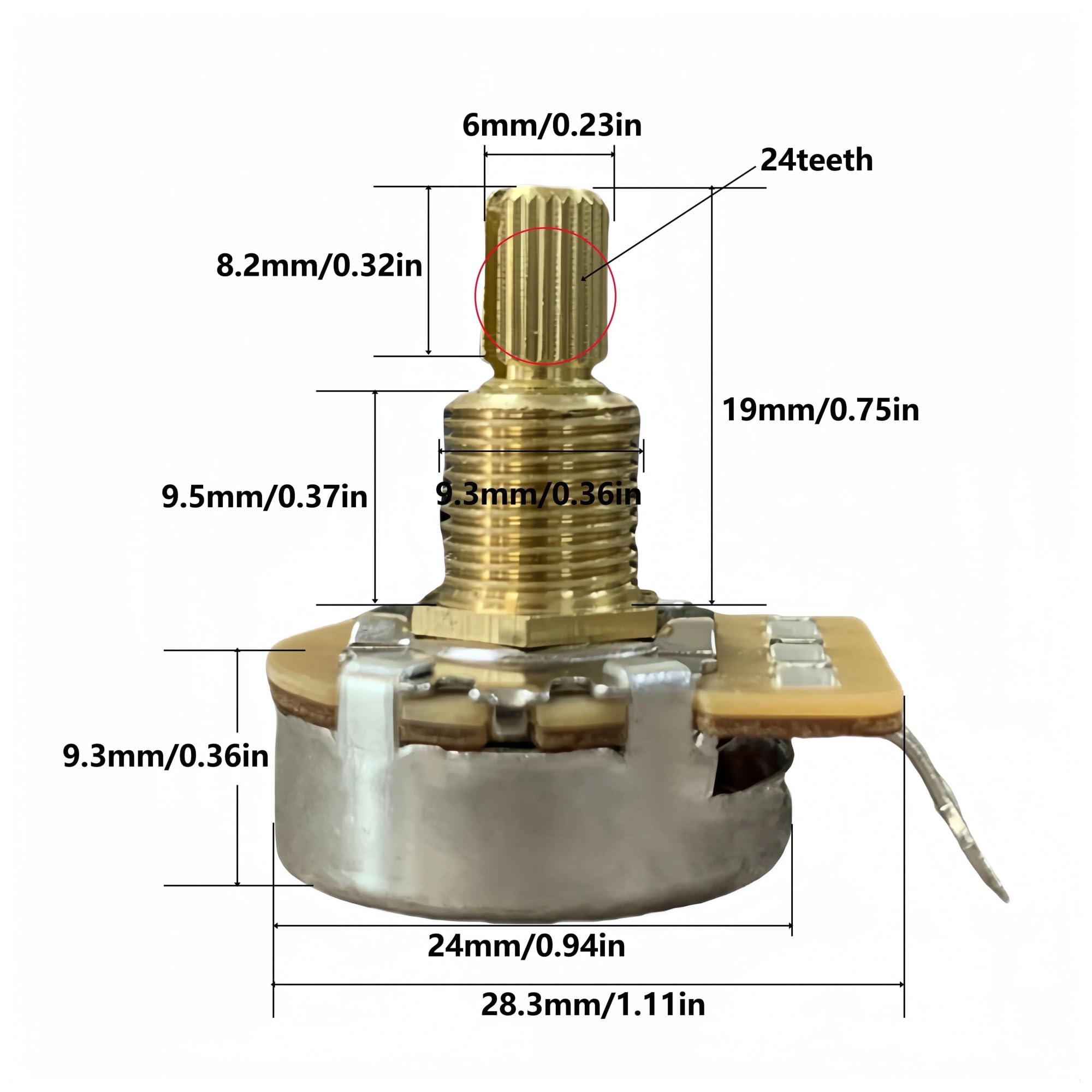 Kit De Precableado Para Guitarra Eléctrica 2T2V Con Potenciómetro De 500K | Arnés de guitarra