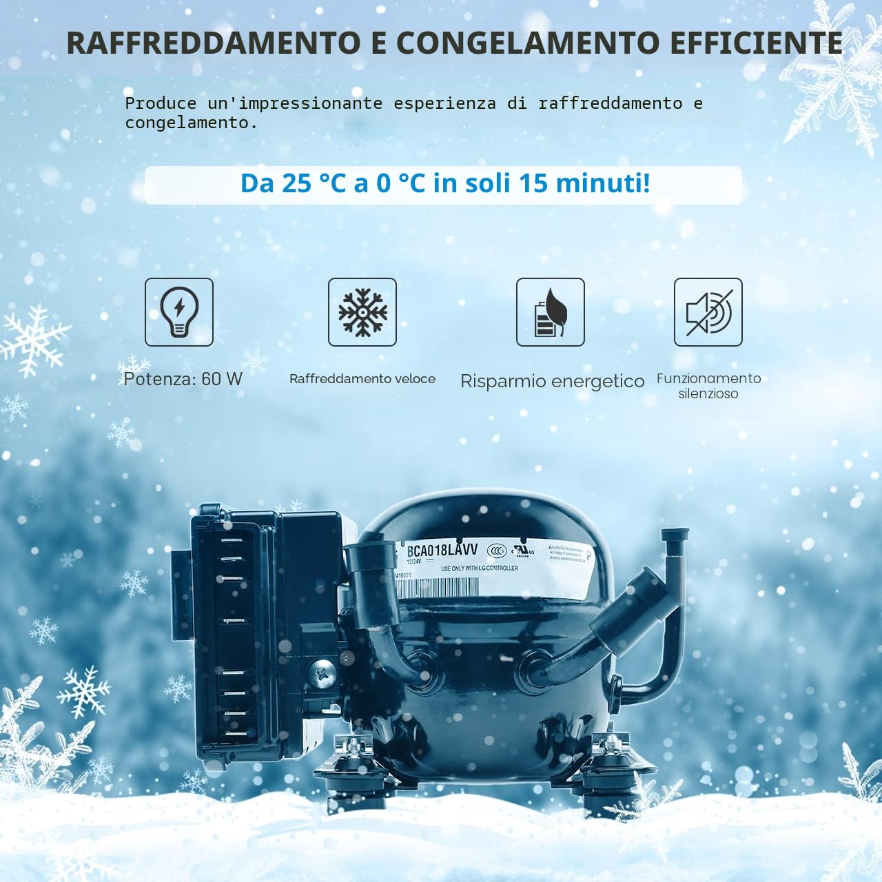 Alpicool CX40 40 Litri Frigoriferi Portatile Elettrico Frigorifero per Auto Congelatore 12V 24V DC/AC Mini Frigo per Viaggio, Picnic, Campeggio Uso Esterno