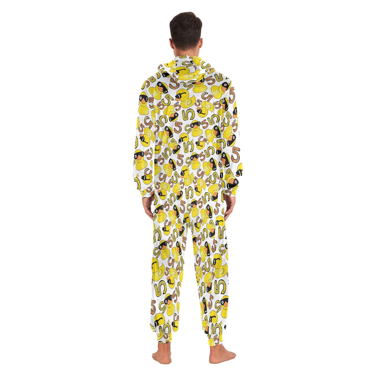 junzan Yellow Duck Adult Onesie Onesie piżama dla dorosłych zabawna cosplay bielizna nocna