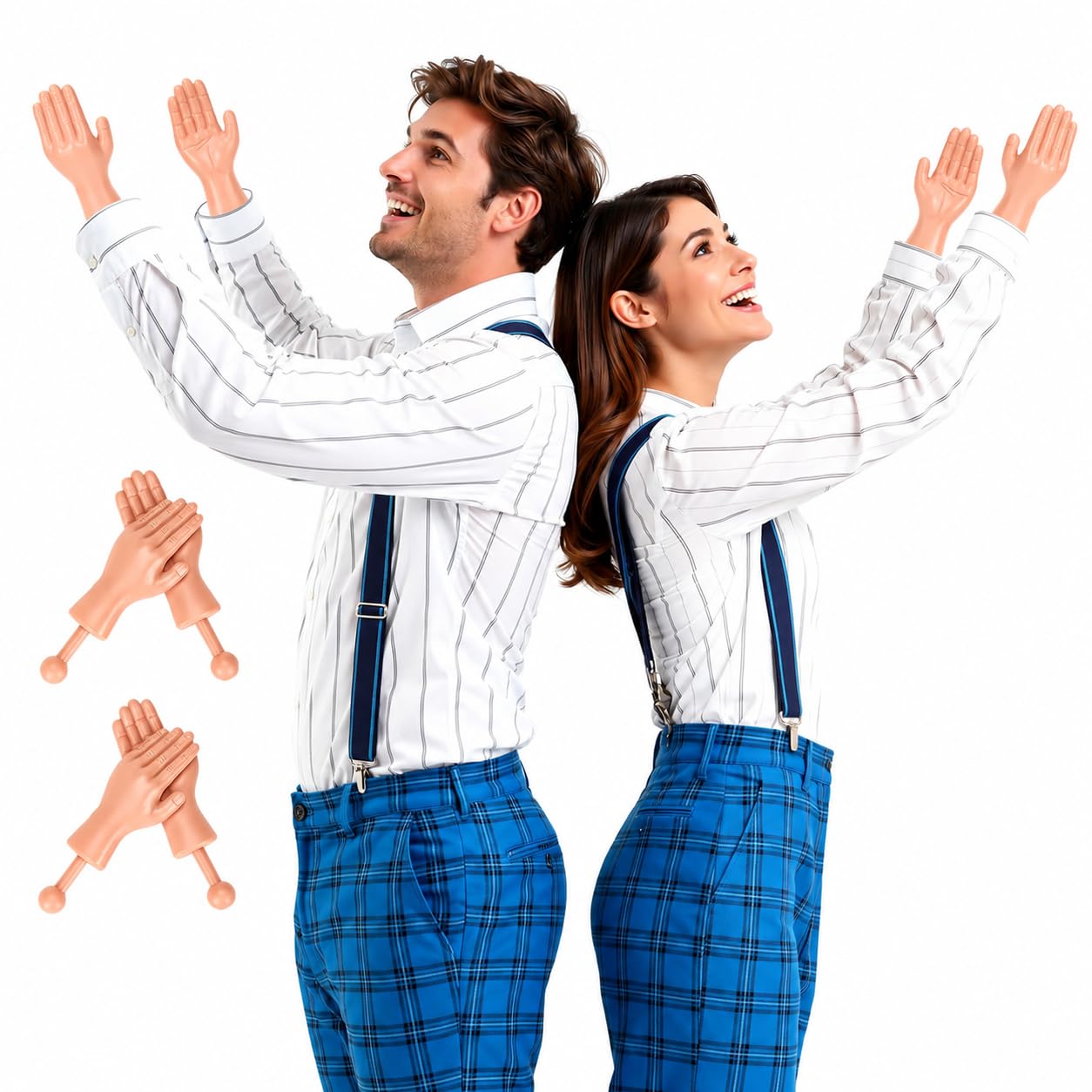 Tiny Hands (2 Pair - Original) - Original Little Small Mini Hand Stick Puppet - Make Anyone Laugh - Pocket Sized Hilarity and Big Laughs - TikTok Famous - Friend & Family Fun