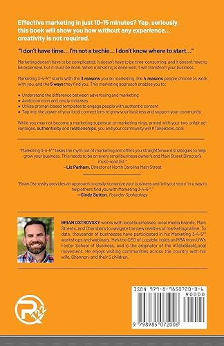 Miniatura 2 de Marketing 3-4-5 The Business Owner's Guide to Effective Local Marketing in 15-Minutes or Less