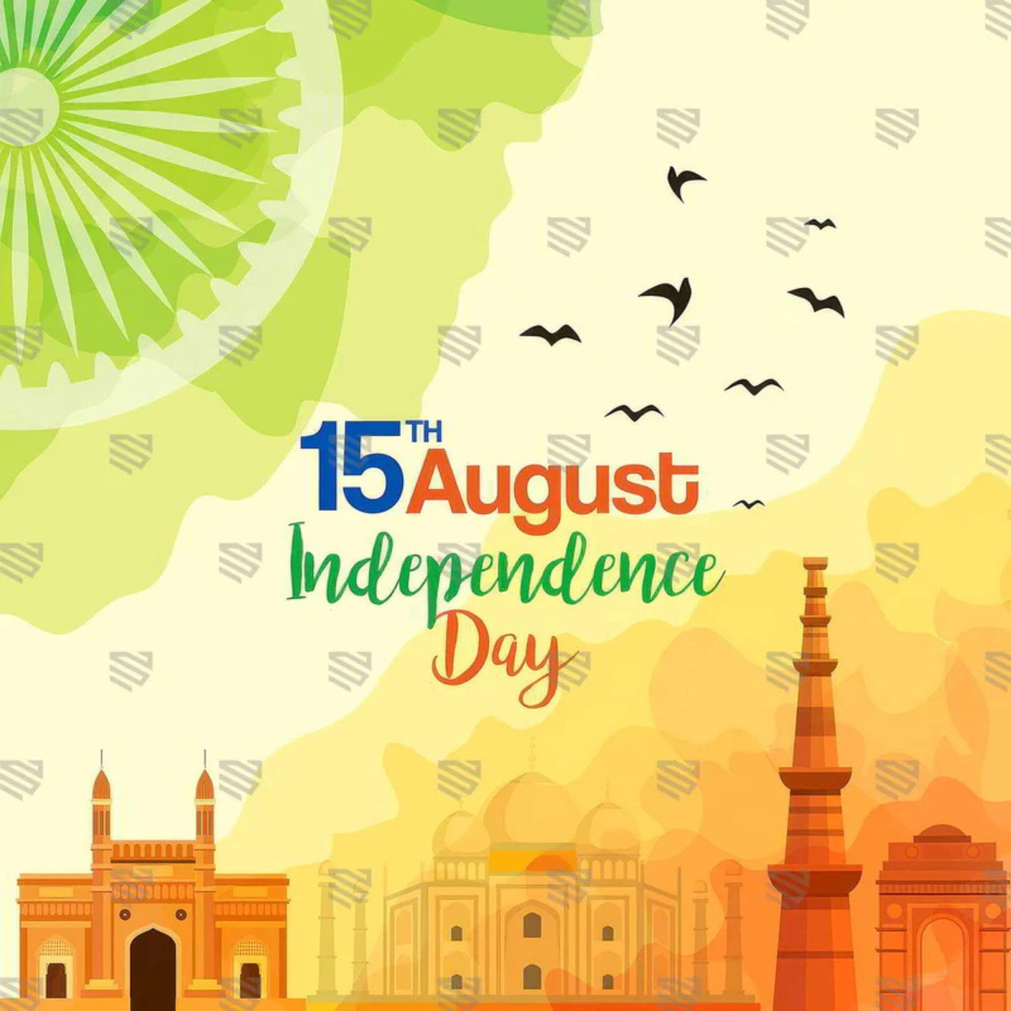 Swarnim Bharat Virasat Heritage Photography Backdrop 5x5 Ft | Indian Monument Theme Background for Independence Day Decoration | Photo Booth Backdrop for School, Office, Cultural Events-image-30