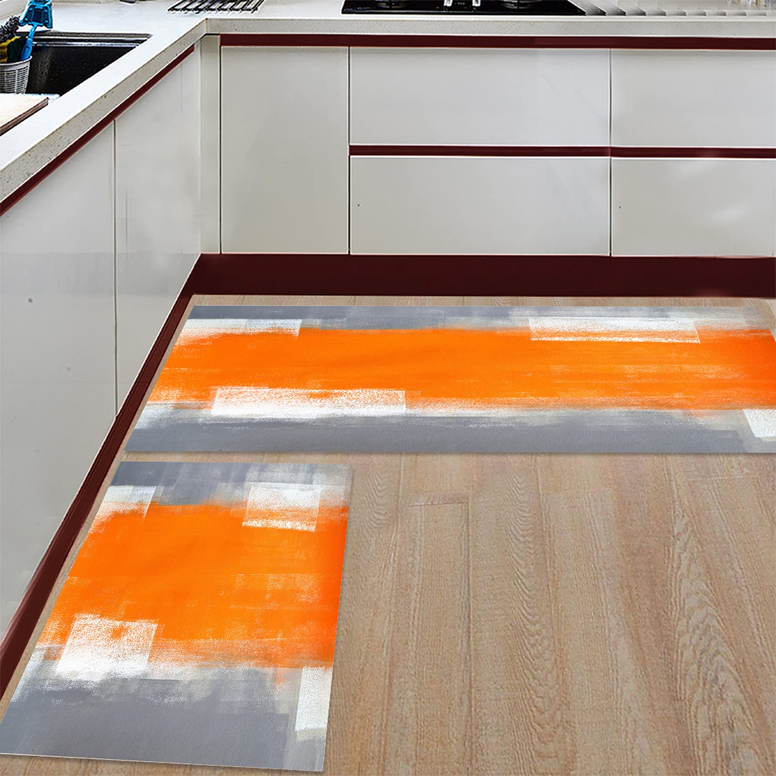 Orange Kitchen Floor Mats Flooring Tips