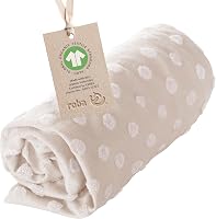 Husă pentru masa de înfășat roba Frosty Almond 85x75 cm – Cearșaf cu elastic din bumbac bio, certificat GOTS și Oeko-Tex 100, bej 8