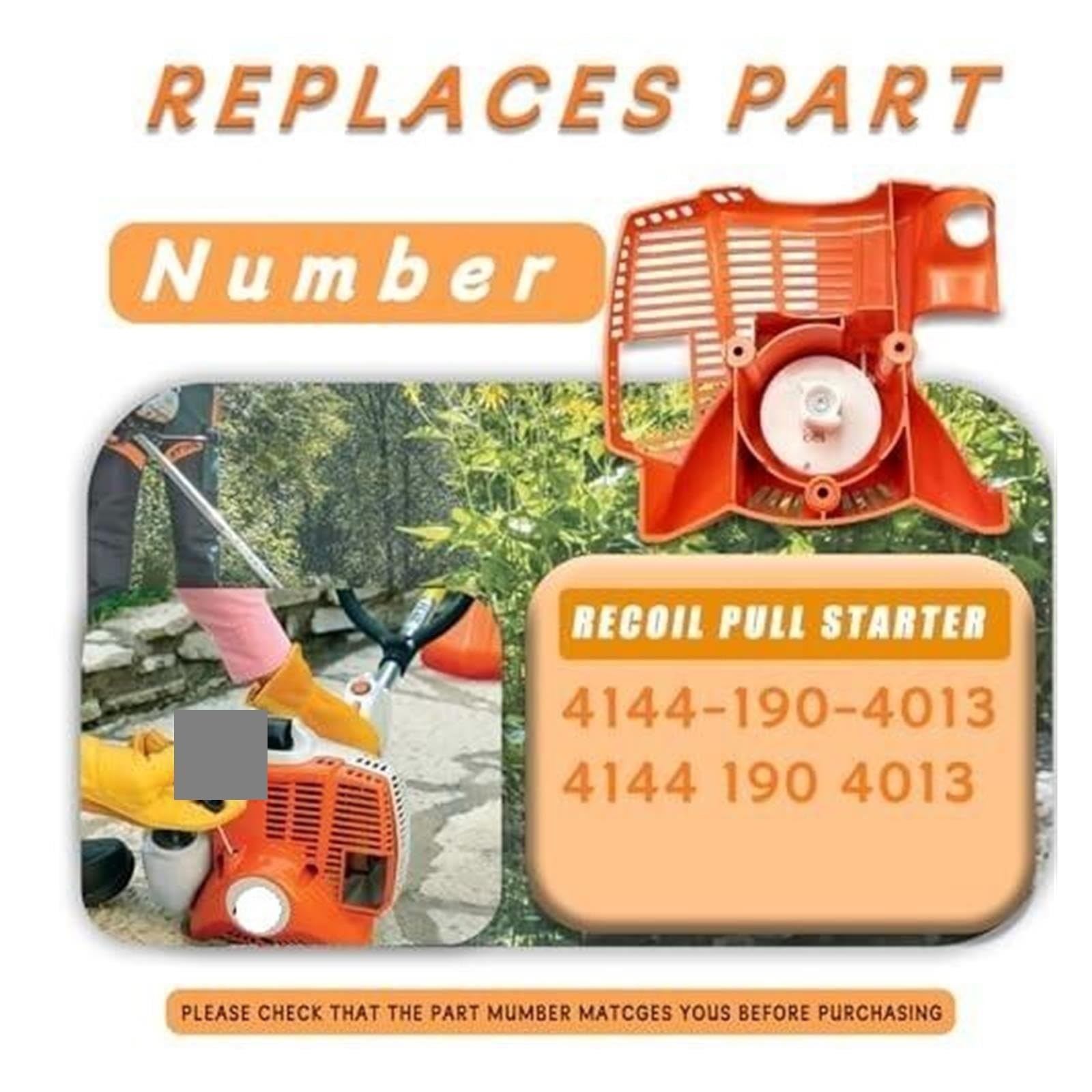 Arrancador De Tracción Inversa, Compatible con Stihl,FS40 FS50 FS56 FS40C FS50C, Piezas Sustitutas De Cortacésped 4144 190 4004, Arrancador De Retroceso