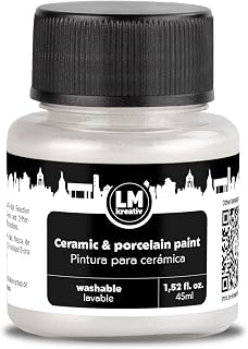 Ceramic & Porcelain Paint 45ml - Metallic Pearl - Dishwasher Safe Glass and Ceramic Paint Ideal for Cup Painting, Ceramic Painting, Creative Projects on Glass, Ceramic, Porcelain