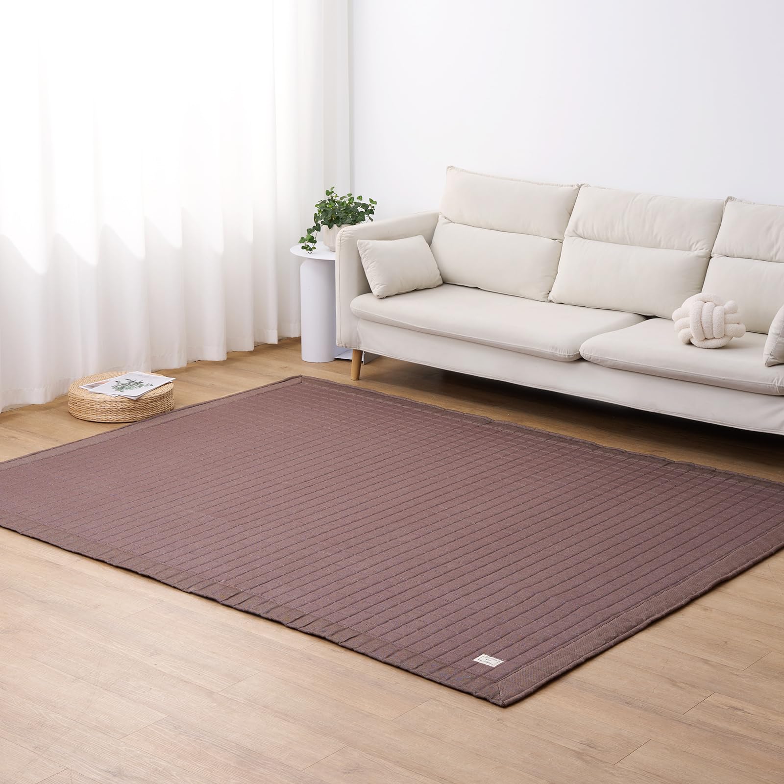 Amazon｜フリーリー ラグ カーペット 綿100% 190×240cm 【10mm 厚手