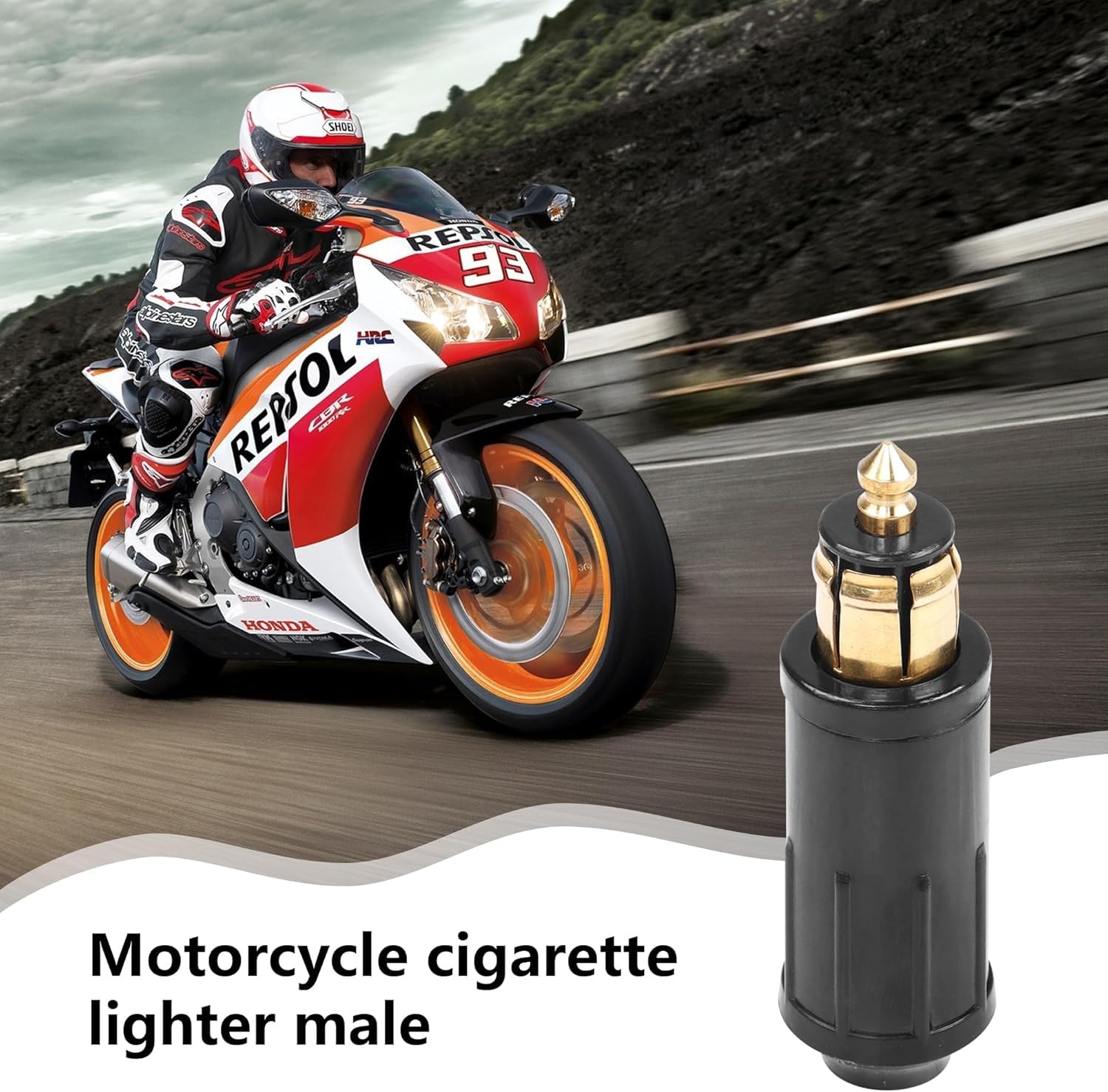 2 szt. wtyczka DIN męska 12 V, adapter zapalniczki DIN kompatybilny z wymianą, wtyczka naprawcza DIY z motocyklami do gniazda ładowania pojazdu kompatybilny z BMW