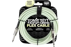 Monster Mega Cable 20 ft Guitar Super Glow in the Dark Instrument Cable