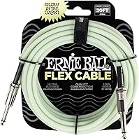 Vista 13 de Ernie Ball - Cable de instrumento Flex recto/recto de 20 pies - Rosa