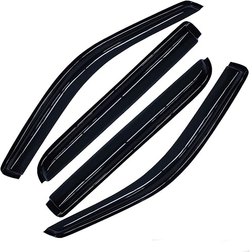 Miniatura 1 de Deflector de viento compatible con Ford ExplorerMountaineer 03-05 Aviator 2002-2010 4 puertas ventana visera protección solar lluvia 4 piezas