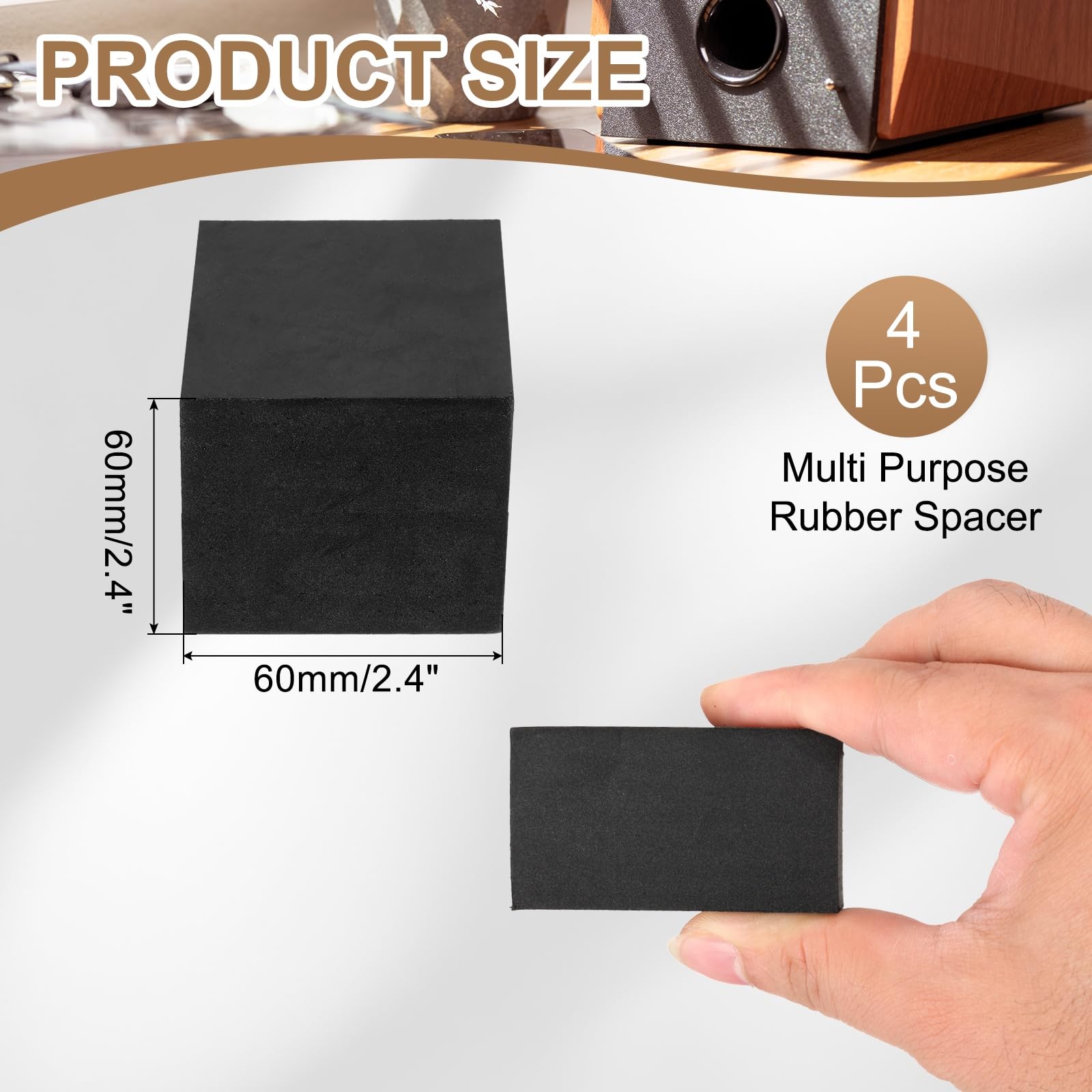 PATIKIL Rubber Solid Anti-Vibration Pads - Image 2