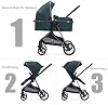 Cochecito para bebé recién nacido - 2 en 1 convertible con asiento reversible | Carriola plegable de aluminio, anti-impacto, para niños de 0 a 36 meses 3