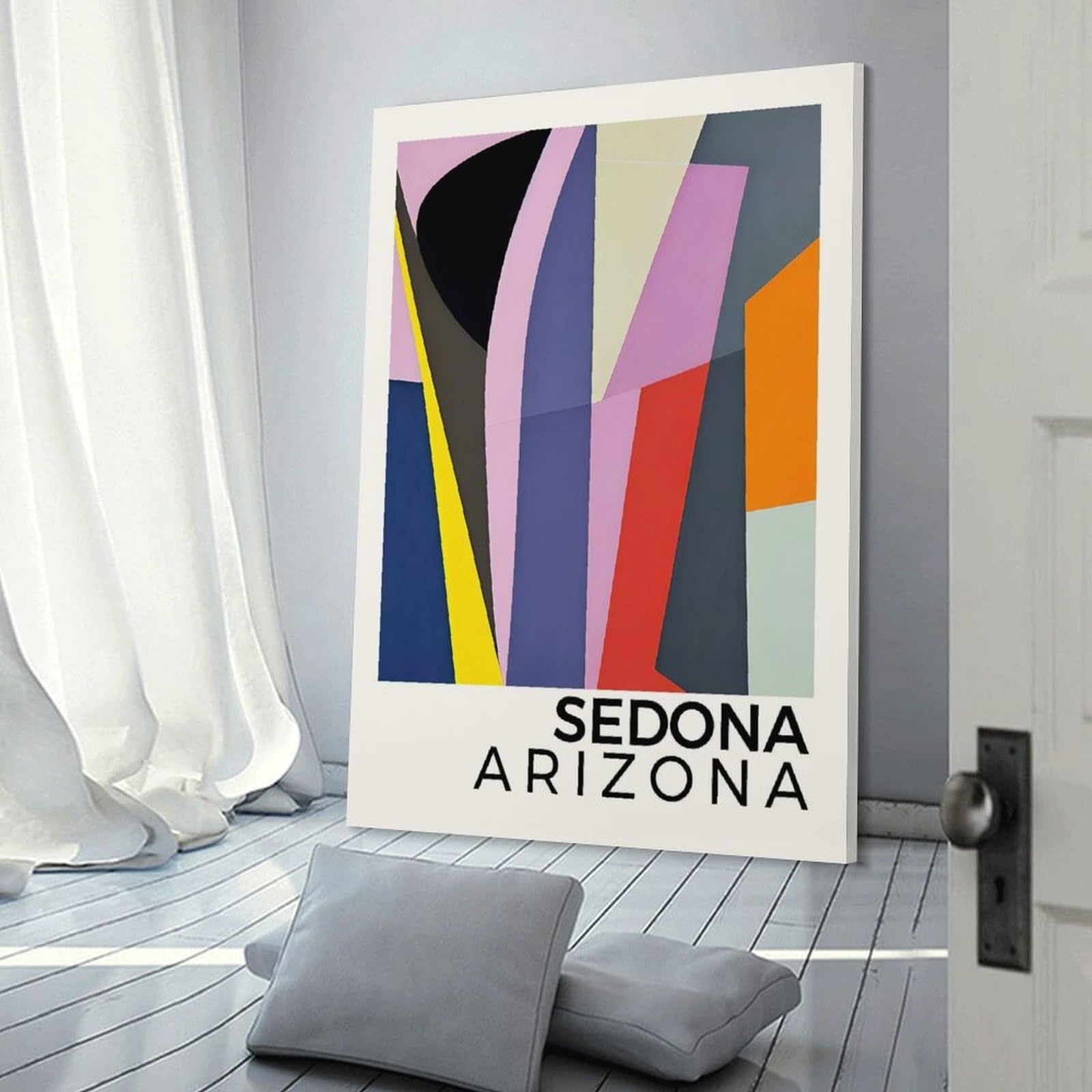 Junmoney Decorative Canvas Print Sedona Arizona, 20x30inch(50x75cm), for Entrance Spaces, Stair Walls Or Halls, A Neat Decor Update for Hallways