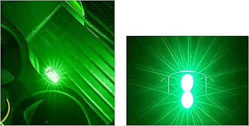 Miniatura 7 de ICBEAMER - Color verde, Interfaz USB universal Plug-in luz de noche LED miniatura, para coche, interior, cajuela, atmósfera, ambiente