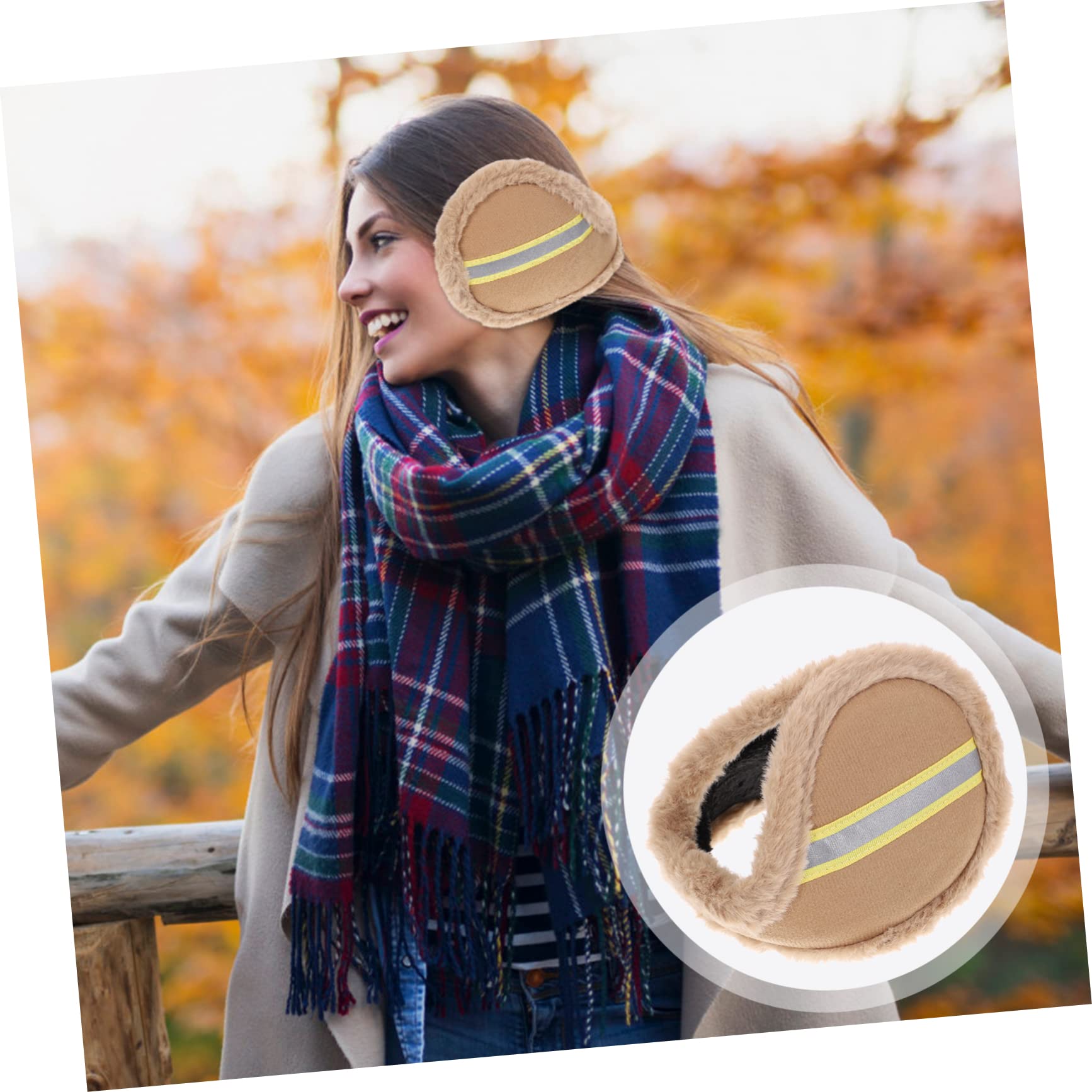 4piezas Orejeras Calentadoras Unisex Antiviento Para Invierno Diseño Portátil y Duradero Protector De Oídos Para Actividades Al Aire Para Esquiar y Festividades