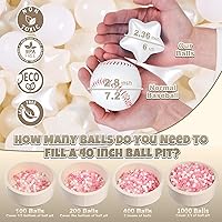 Vista 2 de GOGOSO Bolas para corral de bolas para niños pequeños plásticos accesorios a prueba de aplastamiento duraderos formas divertidas juguetes de baño