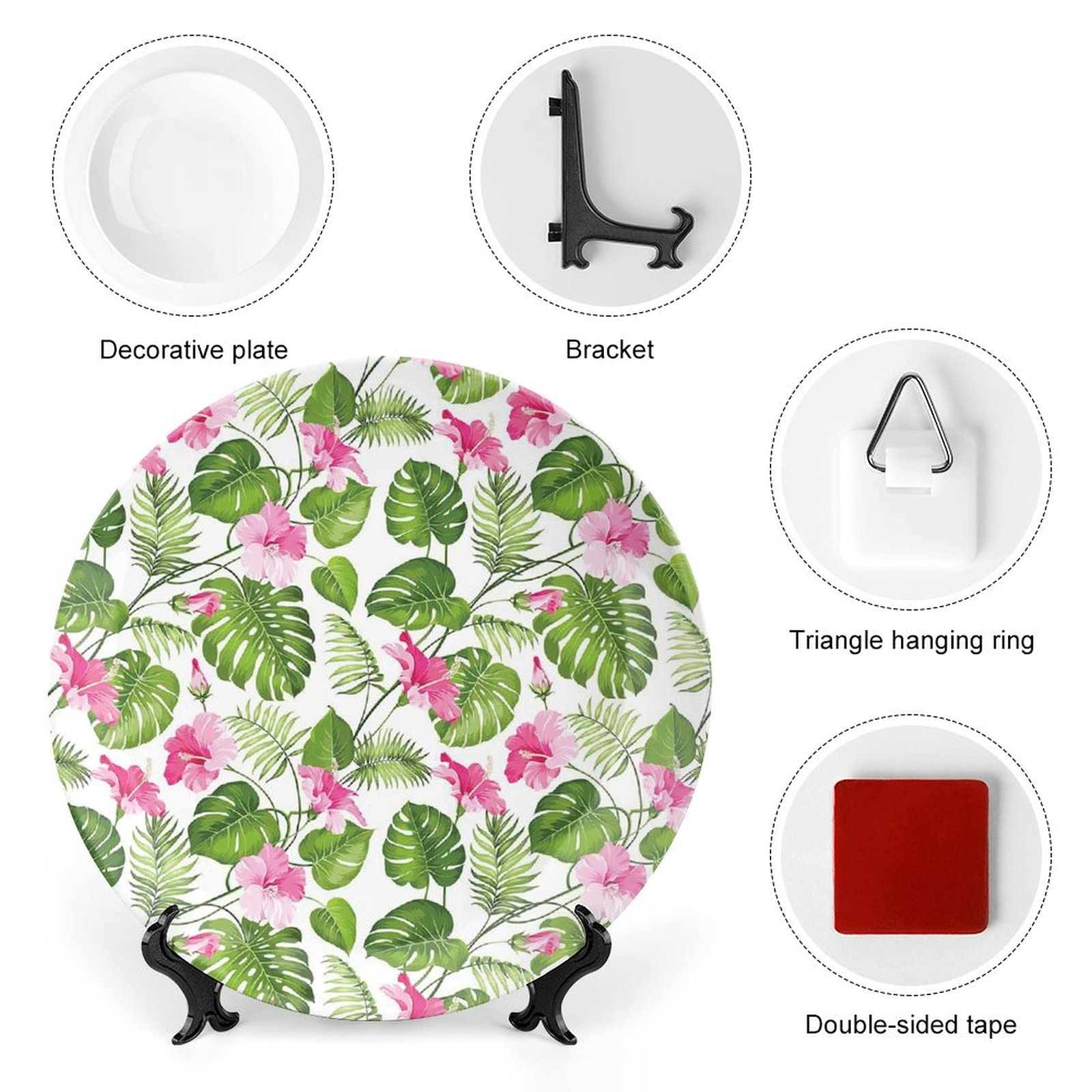 プレート　葉っぱ　ハワイアン Amazon.com: XISUNYA 6 Inch Decorative Plate, Leaf Dinner Plate