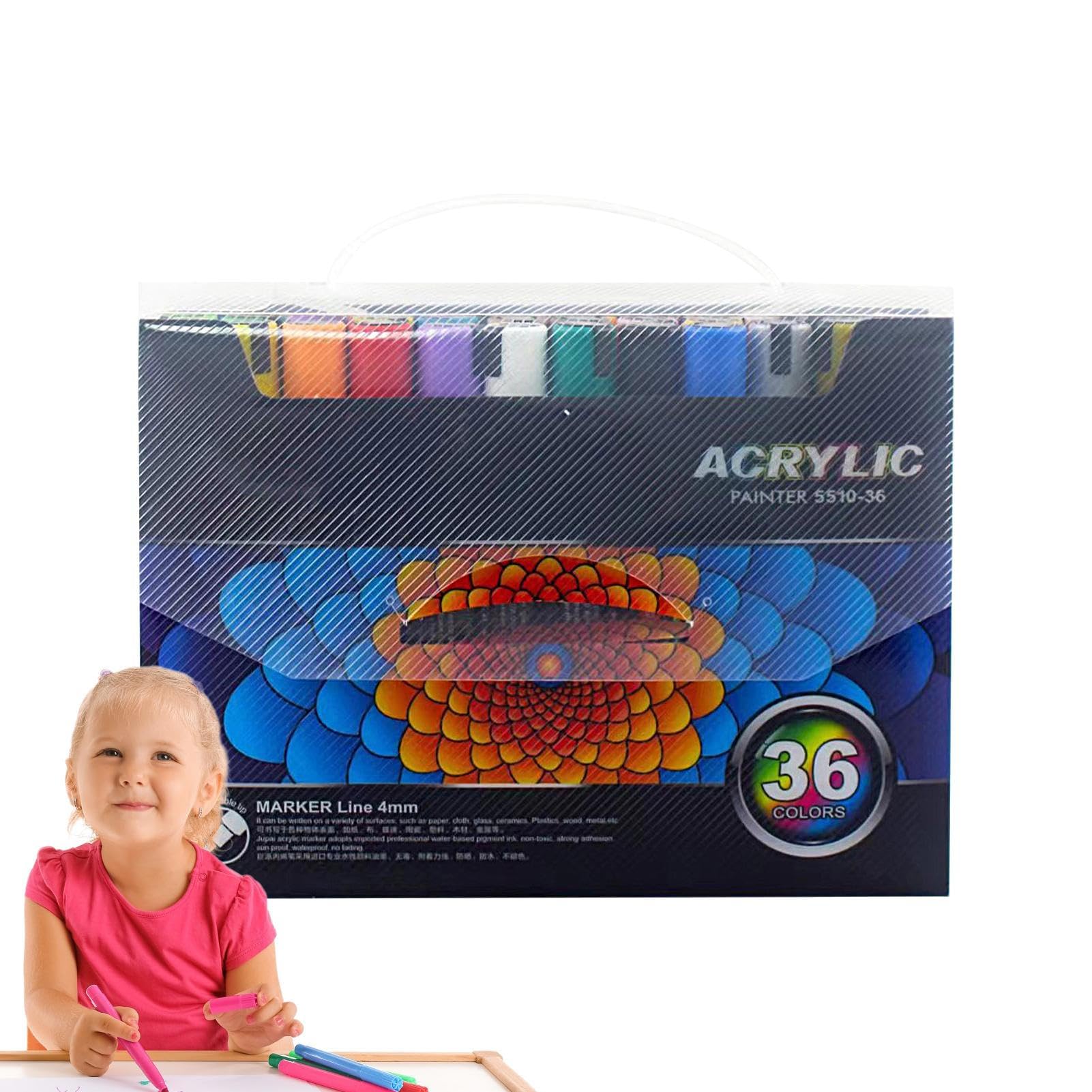 Acrylstifte Malstifte, Stoffmalstifte, wasserdichte Kleidungsmarker | schnell trocknender Bastelstift für Kunstmaterialien Erwachsene Kinder Handwerk
