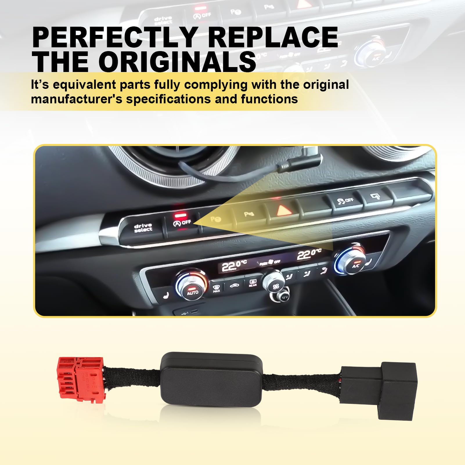 Start Stopp dezaktywacja do Audi Q3 8U 2012-2018, 1 kabel (w zestawie narzędzie do dezaktywacji), moduł wyzwalania