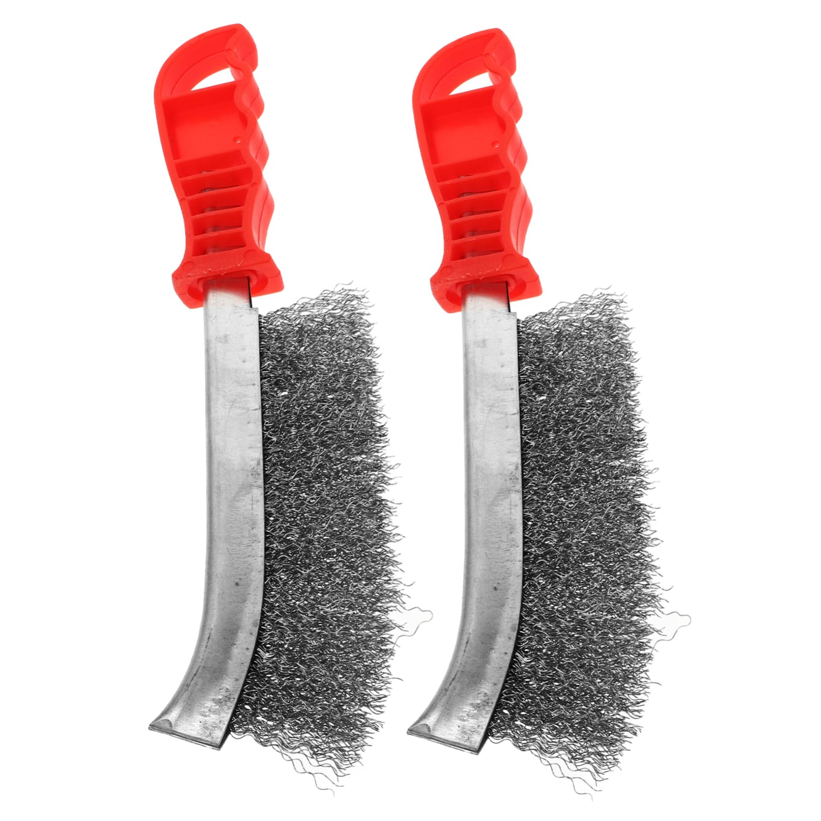 HEALEEP Stainless Steel Wire Brush Set Rust Remover for BBQ Grill Steel Daddy Small Hole for Space Saving