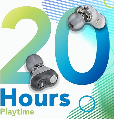 Miniatura 3 de Maxell 199652, experimenta un sonido de alta fidelidad con auriculares inalámbricos de doble controlador - Con Bluetooth 5.0, 20 horas de tiempo de