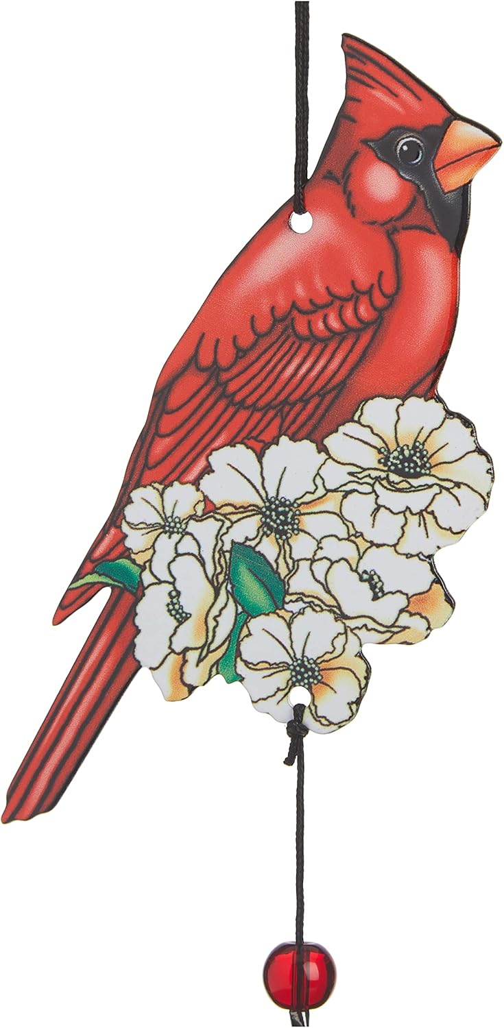 Spoontiques Cardinal Wind Chime : Wind Bells : Patio, Lawn & Garden