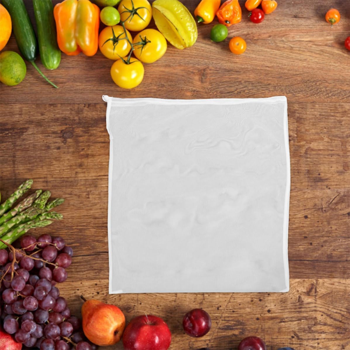 Reusable Wine Filter Bag White Polyester Fine Mesh Strainer