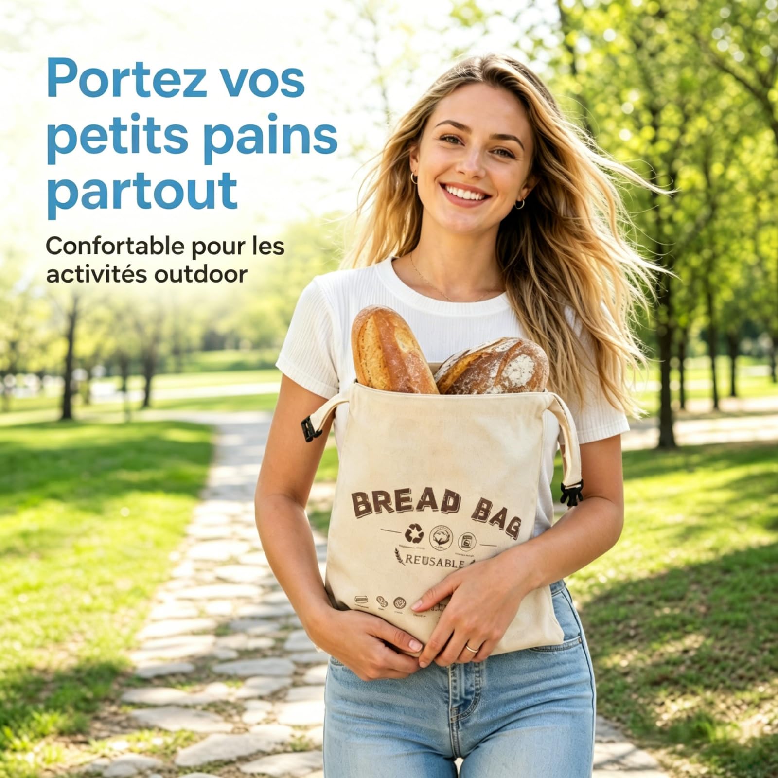 La Maison de Louise Sac a Pain,Sac à Pain La Maison de Louise,Sac à Pain en Cire d'Abeille Réutilisable,Sac de Conservation en Coton Naturel 43×33cm,Réutilisation,Conservation Longue Durée