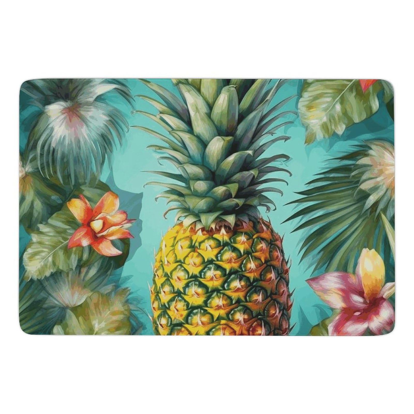 Grand tapis de bain antidérapant lavable en velours corail doux