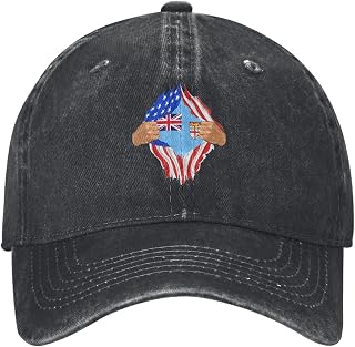 Hand Tear Flag of Fiji Baseball Cap for Men Women Hats Vintage Golf Dad Hat Cotton Caps
