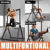 DH FitLife Foldable Power Tower Dip Station for Home Gym Strength Training - 6