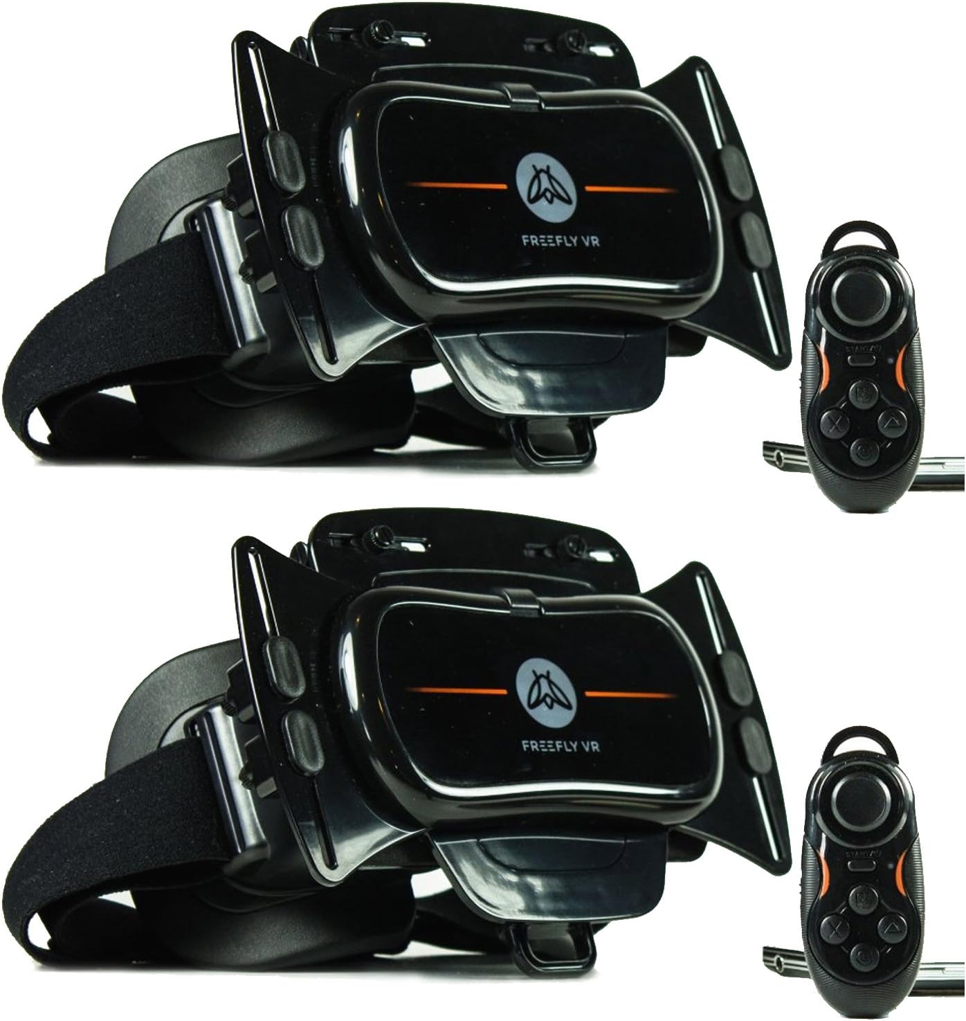 Freefly Mobile Virtual Reality Headset & Glide Wireless Bluetooth Controller for Android Phones (2 Pack)