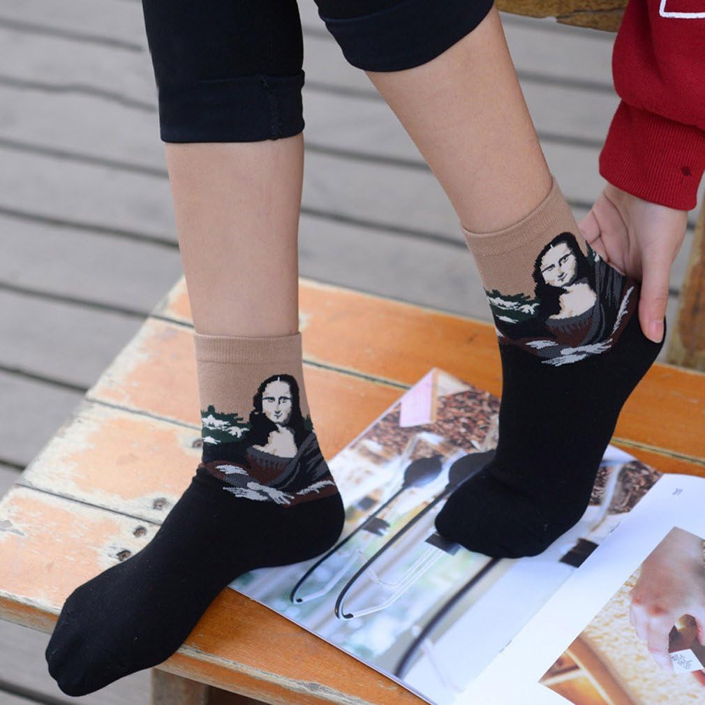 Women's 4/5 Packs Animal Dress Cotton Crew Novelty Socks - Image 3