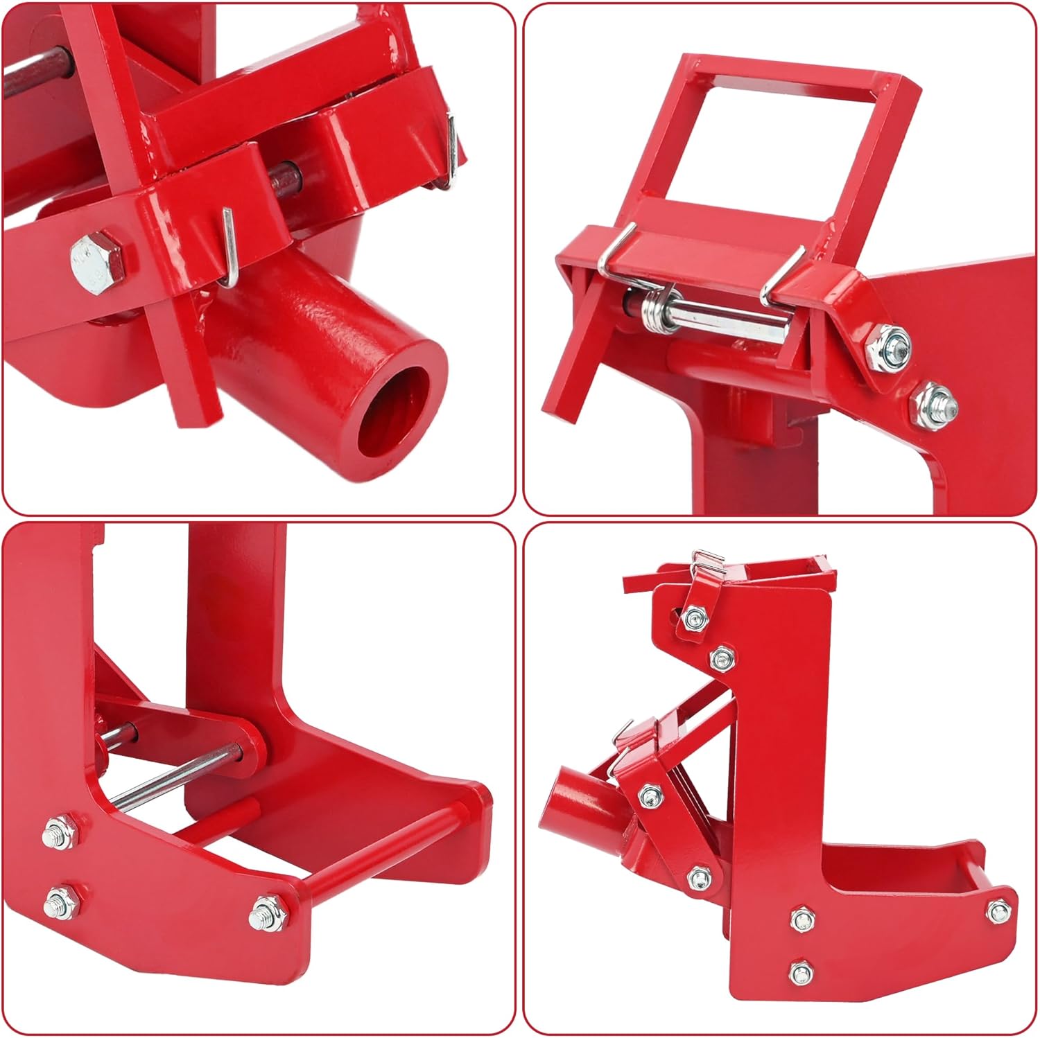 Nisorpa Portable Wall Jacks for Framing, Malleable Casting Iron Wall Jack, fit for 1-1/2 × 3-1/2 in Wood Pole and 1 in OD Steel Pipe, 1000 LBS Capacity Heavy-Duty Wall Jack for Lifting Wall Beams