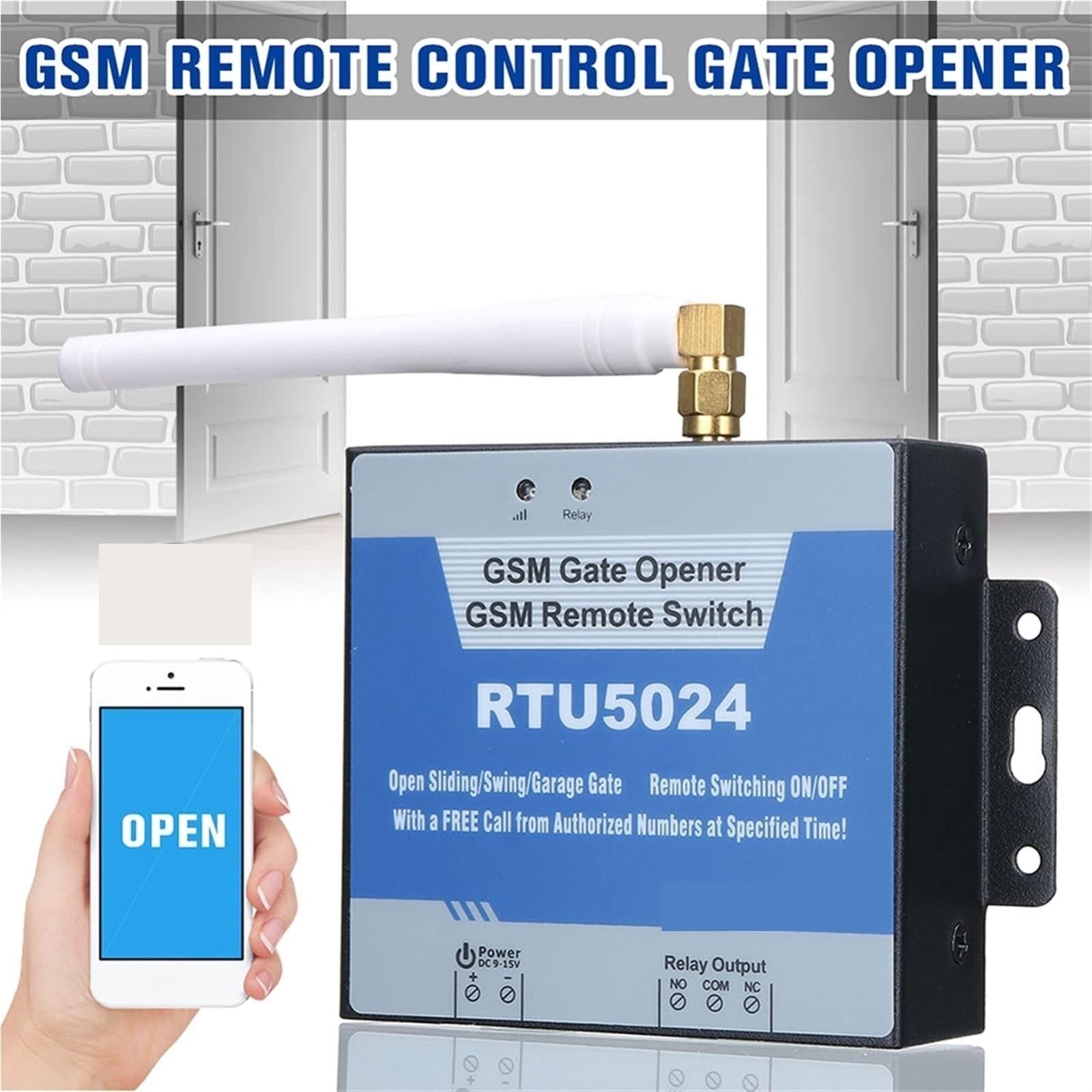 RTU5024 Otwieracz Bramy Zdalny Kontroler WiFi Przekaźnik Drzwiowy
