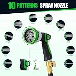 3X Expandable Garden Hose 50FT Flexible Water Hose with Solid Connectors & Spray Nozzle Leakproof No Kink Heavy Duty for Outdoor Garden Watering Lawn Care